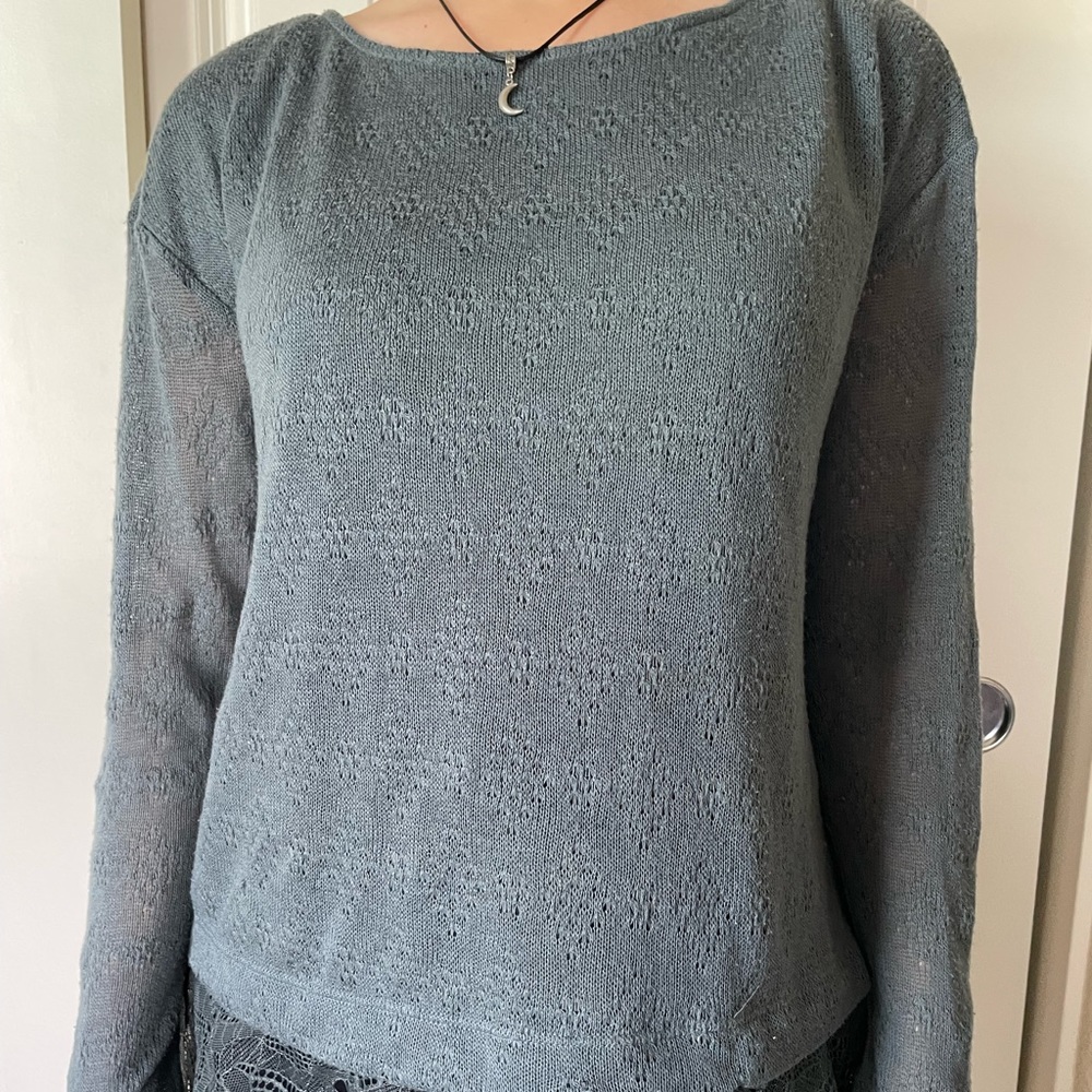 TURQUOISE LAUREN CONRAD sweater